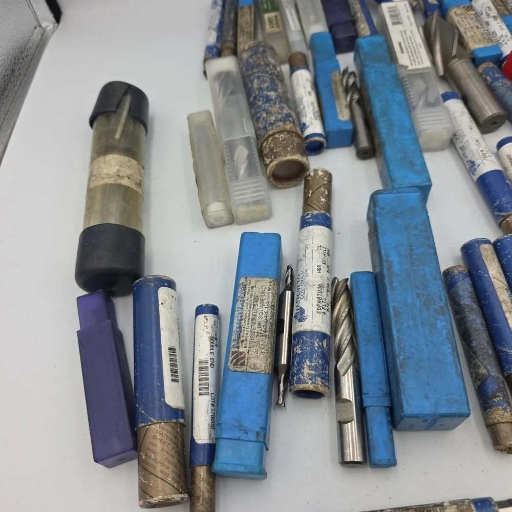 Niagara & Other Brands Cutting Bits-Various Sizes Endmills Lot of 54 Read Descr